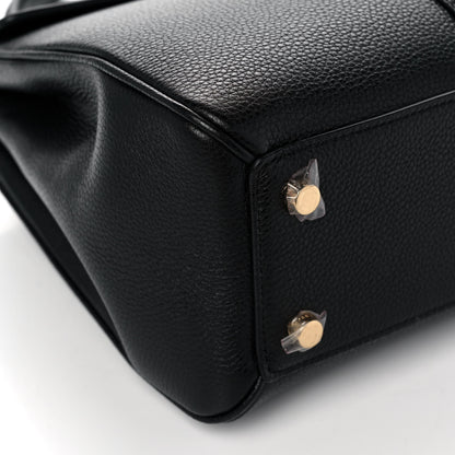 Celine Grained Calfskin Small 16 Top Handle Bag Black 8 of 9