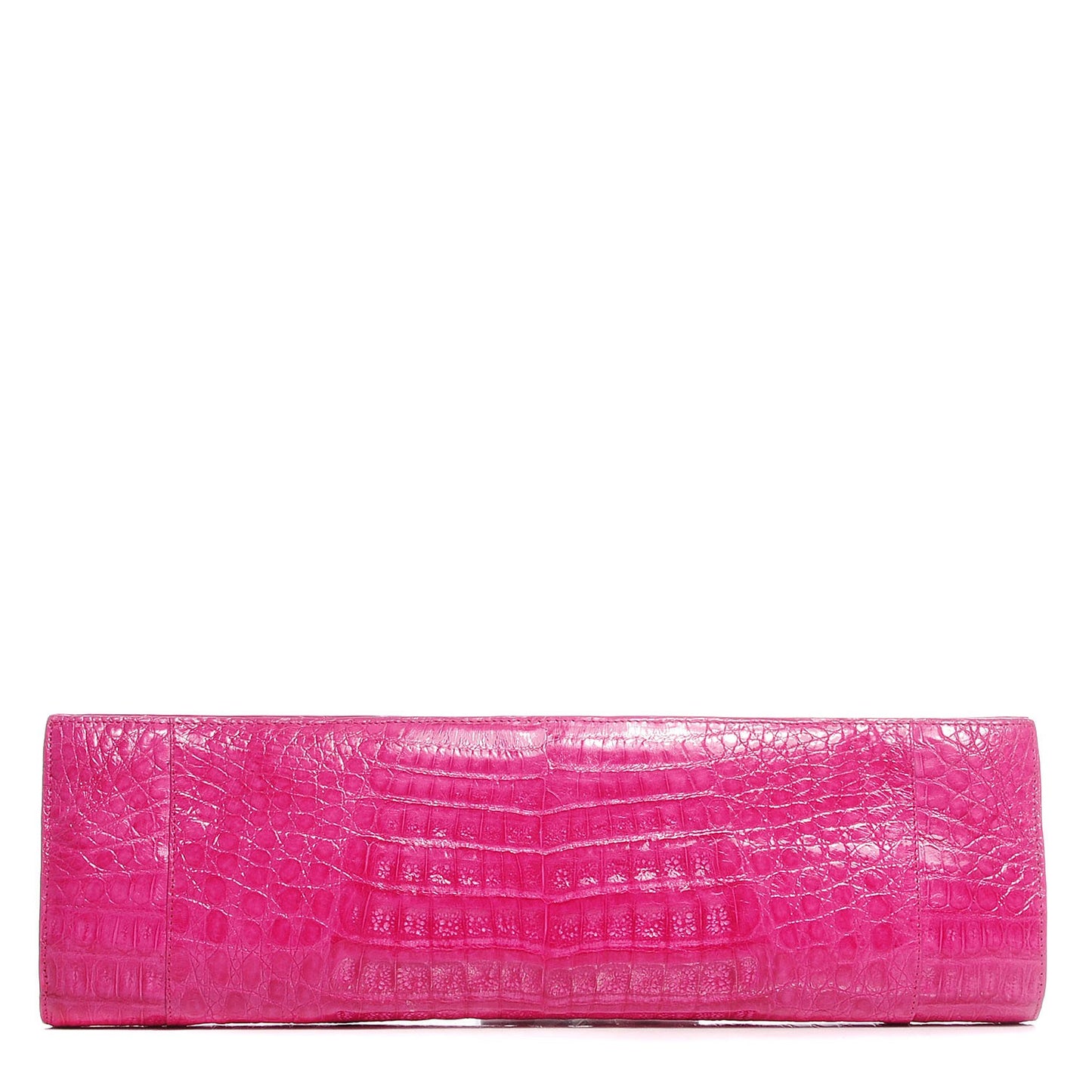 Crocodile Razor Clutch Pink