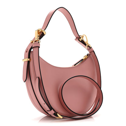 Prada Soft Calfskin Arque Shoulder Bag Alabastro 3 of 10