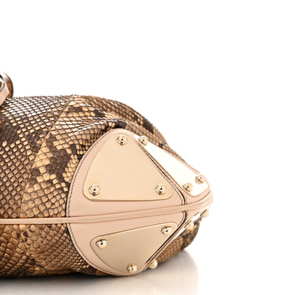 Gucci Python Medium Indy Top Handle Hobo Brown Beige Light Pink 10 of 10