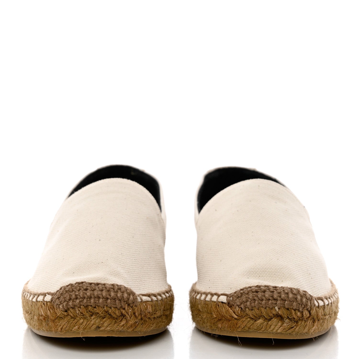 Saint Laurent Canvas Elba Espadrilles 39.5 Sweet Cream 2 of 12