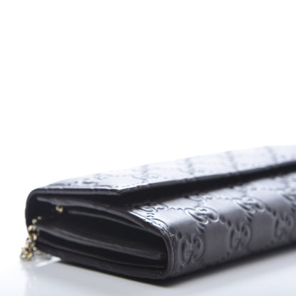 Gucci Guccissima Signature Dice Chain Wallet Chocolate 6 of 8