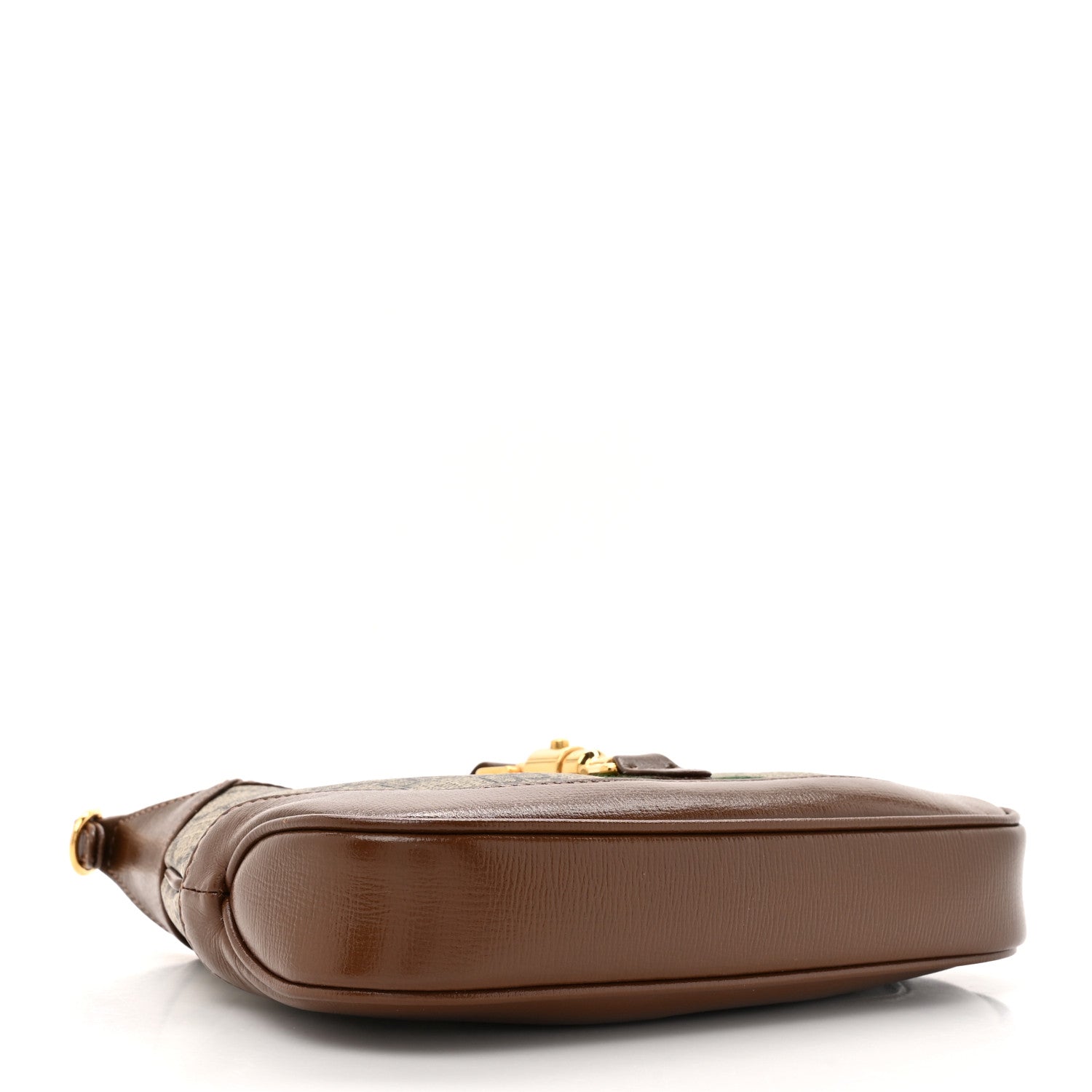 Gucci GG Supreme Monogram Azalea Calfskin Web Mini Jackie 1961 Hobo Beige Ebony Brown Sugar 4 of 11