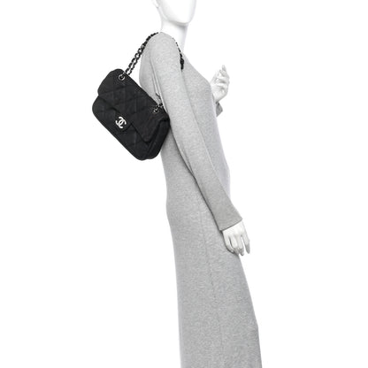 Chanel Coated Canvas Quilted Le Marais Flap Black 2 of 14
