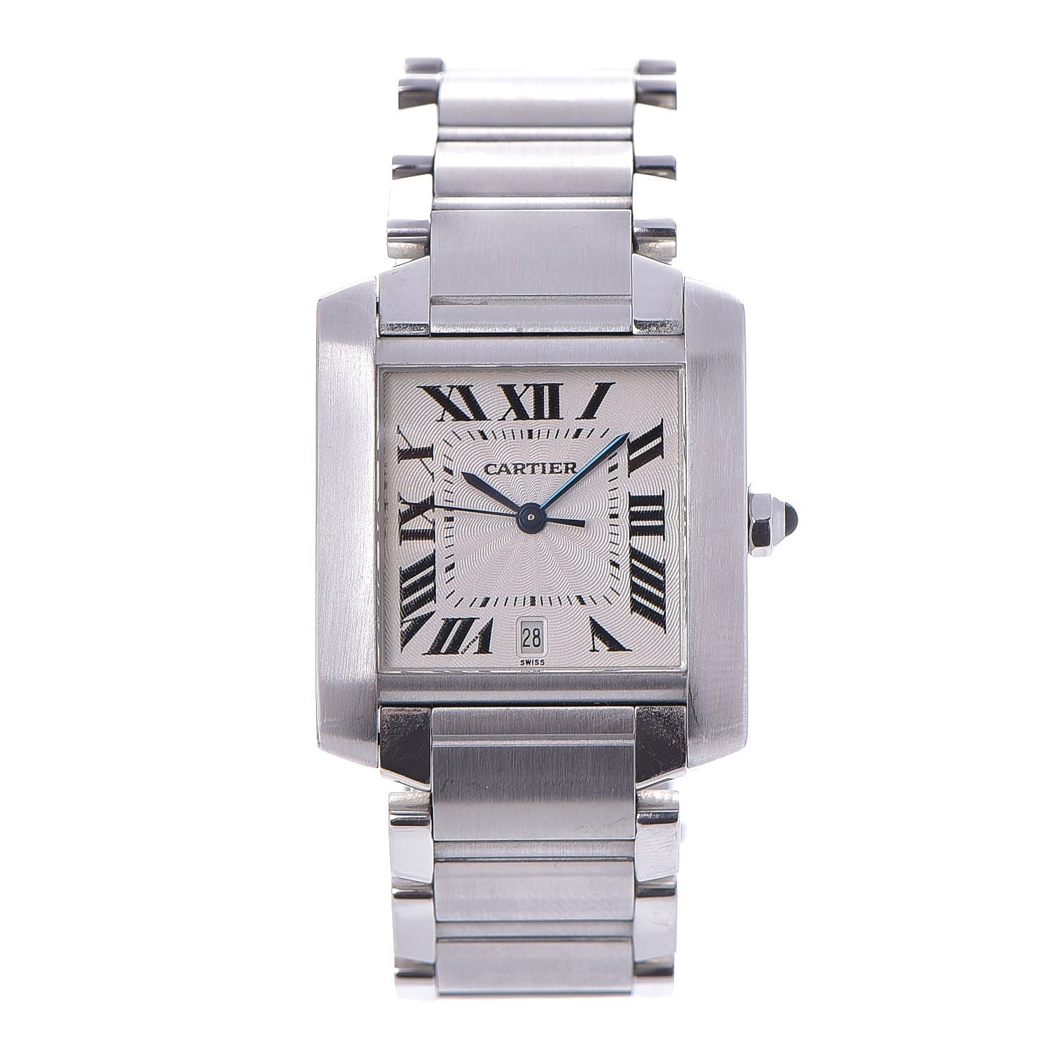 Cartier Stainless Steel 28mm Tank Francaise Automatic Watch 9 of 16