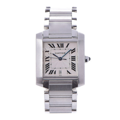 Cartier Stainless Steel 28mm Tank Francaise Automatic Watch 9 of 16