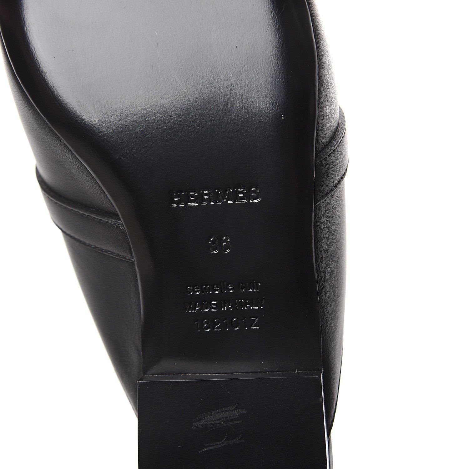Hermes Calfskin Oz Mules 36 Black 5 of 7