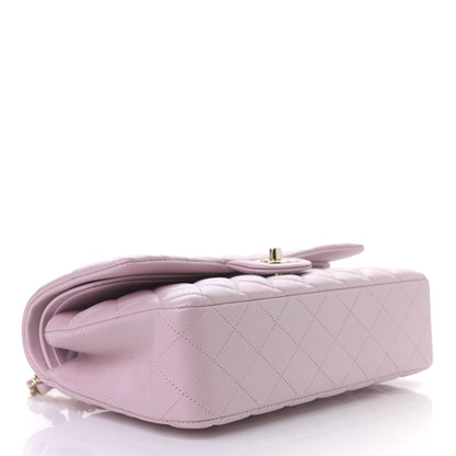 Chanel Iridescent Calfskin Quilted Medium Double Flap Light Pink 4 of 11