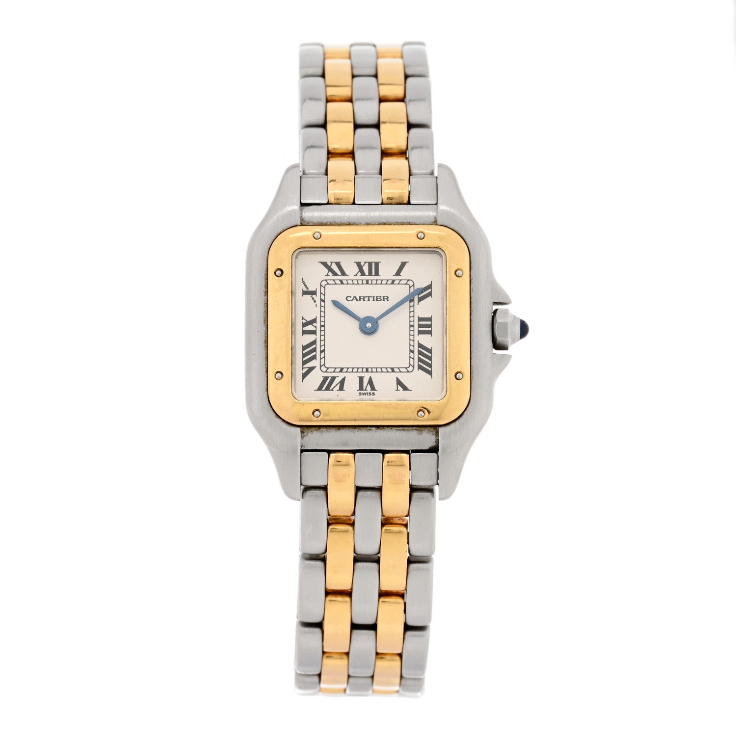 Cartier Stainless Steel 18K Yellow Gold 22mm Panthere Quartz Watch 1 of 4