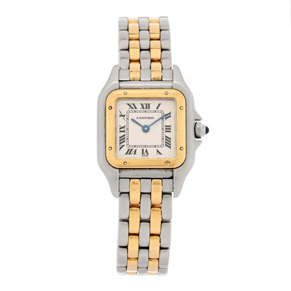 Cartier Stainless Steel 18K Yellow Gold 22mm Panthere Quartz Watch 1 of 4