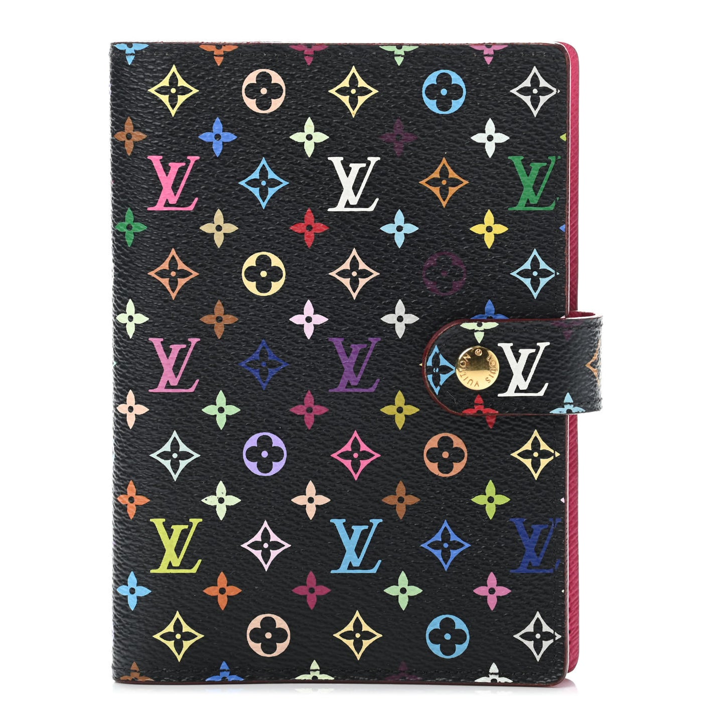 Monogram Multicolor Small Ring Agenda Cover Black Grenade