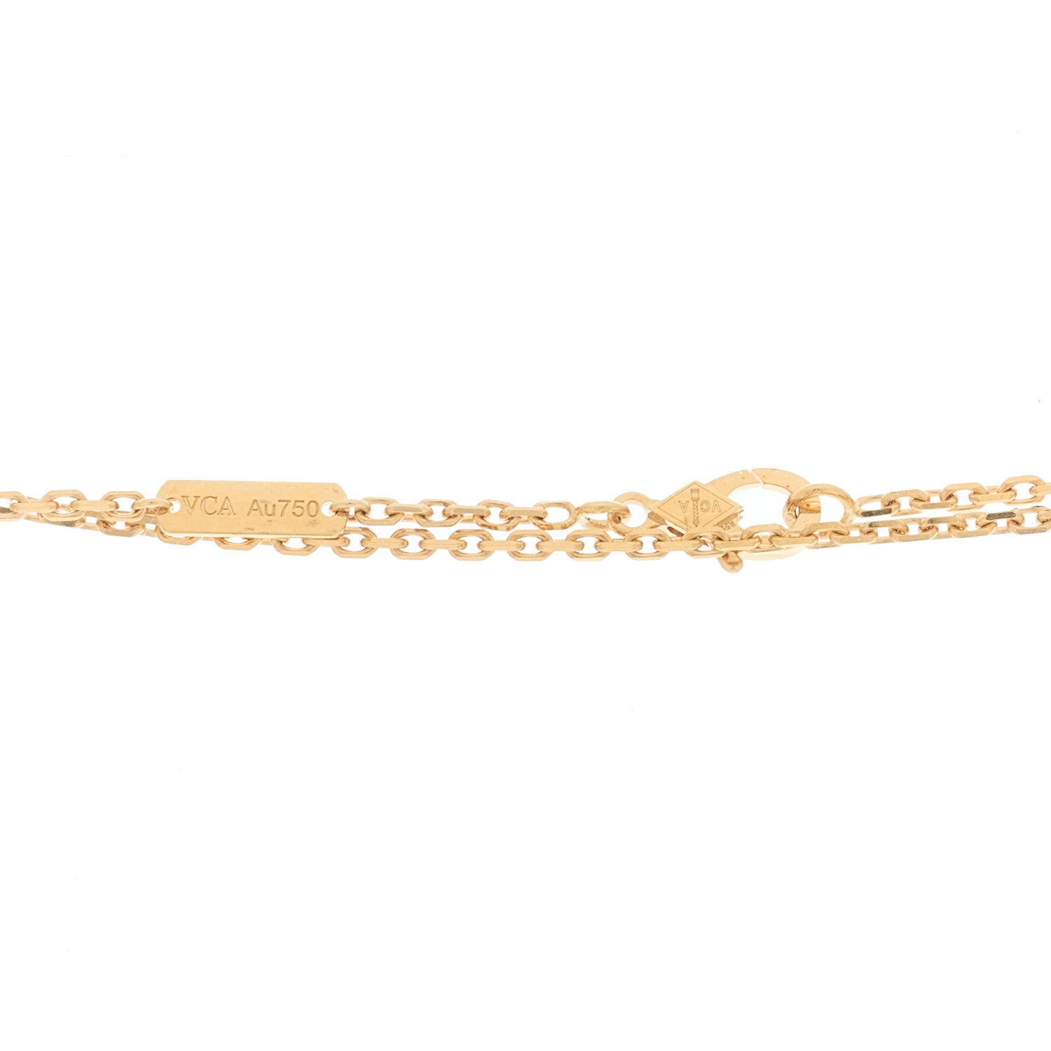 Van Cleef & Arpels 18K Yellow Gold Guilloche Magic Alhambra Long Necklace 4 of 6