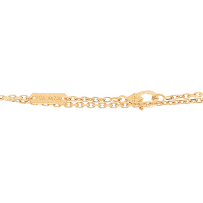 Van Cleef & Arpels 18K Yellow Gold Guilloche Magic Alhambra Long Necklace 4 of 6