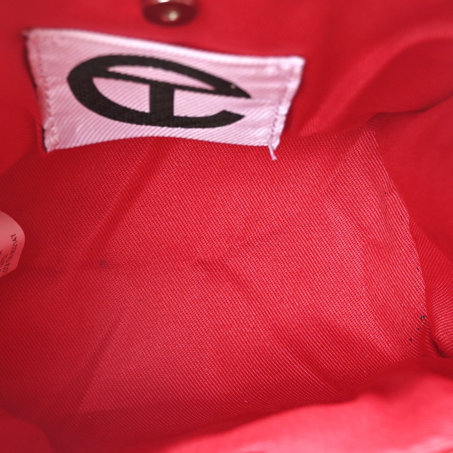 Vegan Leather Small Shopping Bag Red