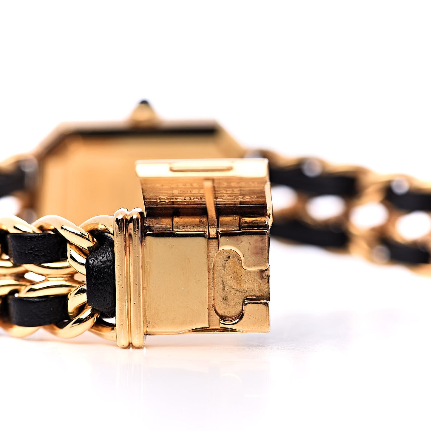 Stainless Steel Lambskin 20mm Chain Premiere Quartz Watch Gold M