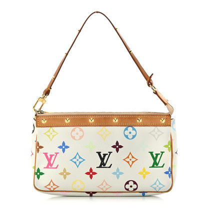 Louis Vuitton Monogram Multicolor Pochette Accessories White 1 of 13