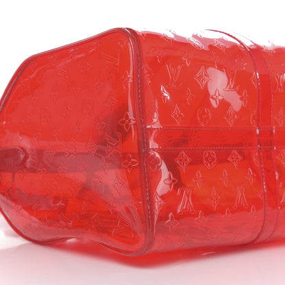 Louis Vuitton PVC Monogram Keepall Bandouliere 50 Grenadine Red 6 of 8
