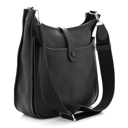 Hermes Taurillon Clemence Evelyne III PM Black 2 of 10