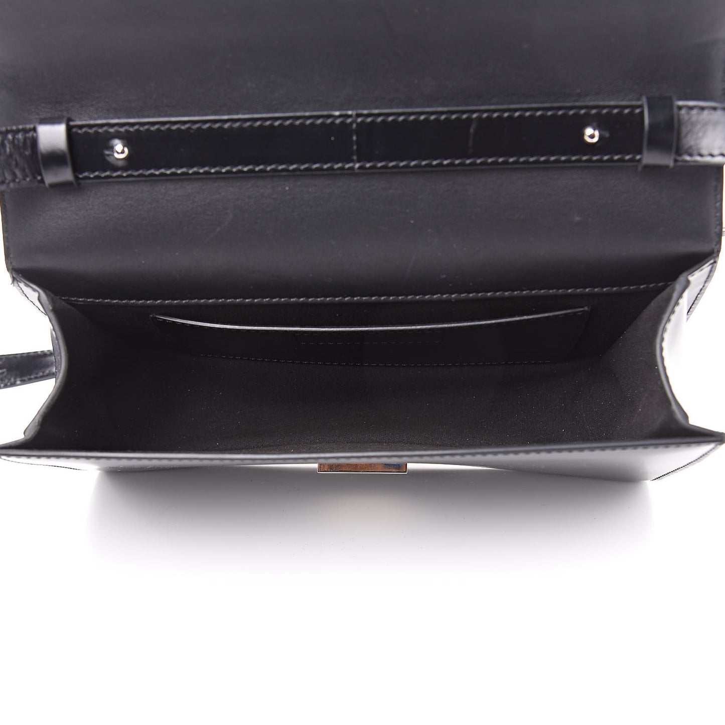 Calfskin Infinity Flap Bag Black