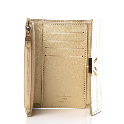 Louis Vuitton Crocodile Capucines Compact Wallet Light Gold 5 of 7