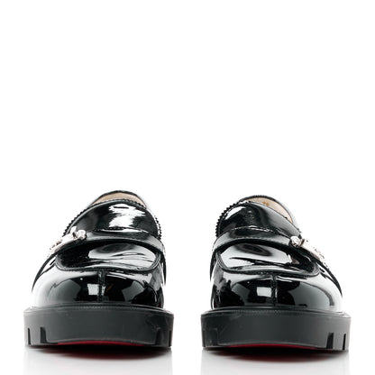 Christian Louboutin Patent Lock Woody Loafers 41 Black 2 of 9