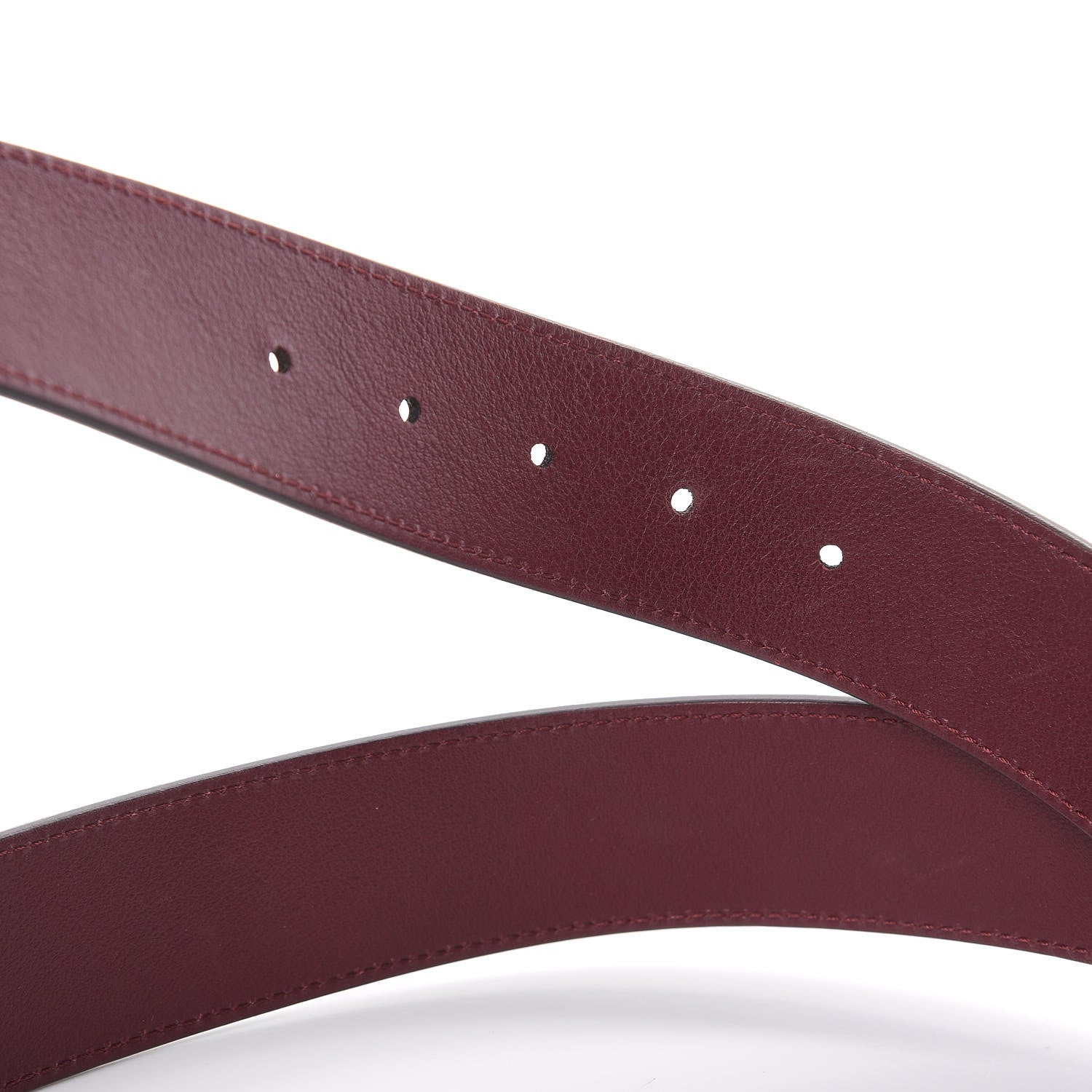Gucci Moon Calfskin Nickel Double G 40mm Belt 110 44 Strong Red 5 of 8