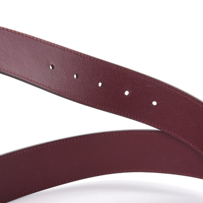 Gucci Moon Calfskin Nickel Double G 40mm Belt 110 44 Strong Red 5 of 8