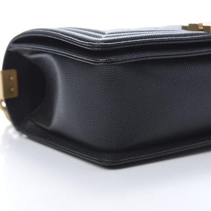Chanel Caviar Quilted Medium Boy Flap Black 11 of 14