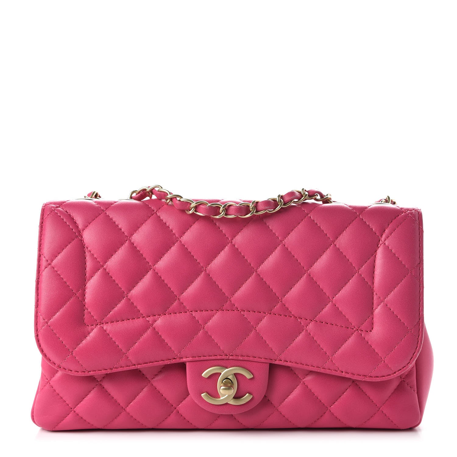 Chanel Lambskin Quilted Medium Mademoiselle Chic Flap Pink 1 of 11