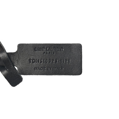 Saint Laurent Calfskin Monogram Key Ring Black 3 of 4