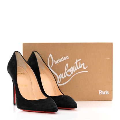 Christian Louboutin Veau Velours Pigalle Follies 100 Pumps 37 Black 12 of 12