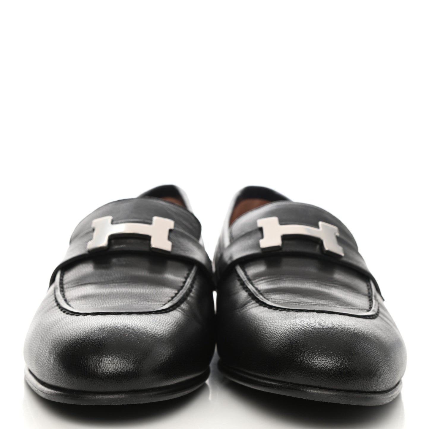 Goatskin Womens Paris Loafers 39 Black