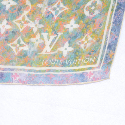 Louis Vuitton Silk Monogram Richard Prince Watercolor Scarf 3 of 3