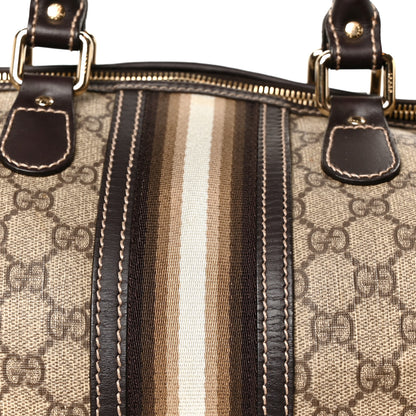 Gucci GG Plus Monogram Web Medium Joy Boston Dark Brown 8 of 11
