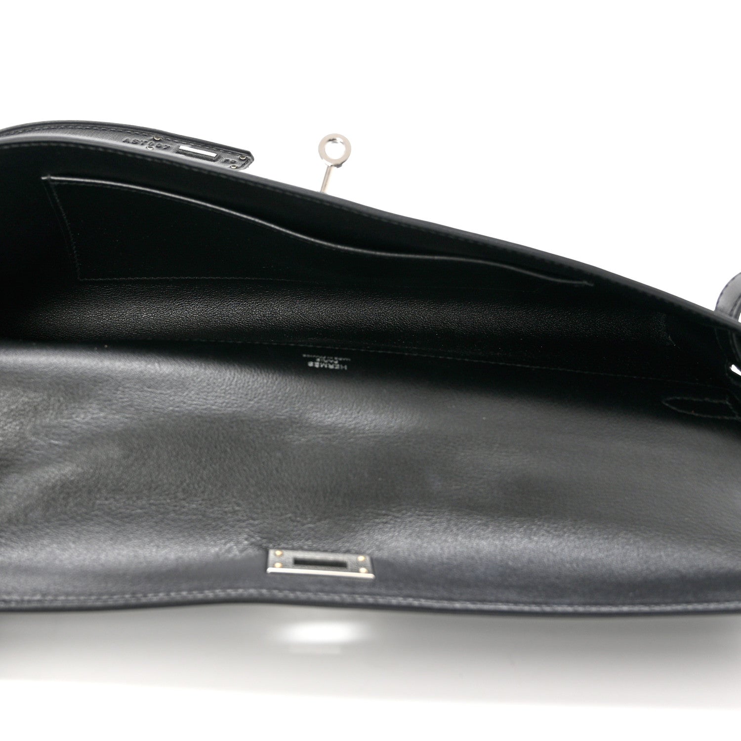 Hermes Swift Kelly Cut Clutch Pochette Black 5 of 8