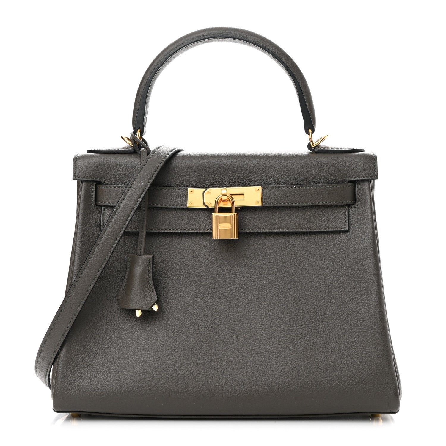 Hermes Evercolor Kelly Retourne 28 Vert De Gris 1 of 12