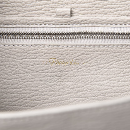 3.1 Phillip Lim 3.1 Textured Calfskin Medium Pashli Satchel Feather 5 of 11