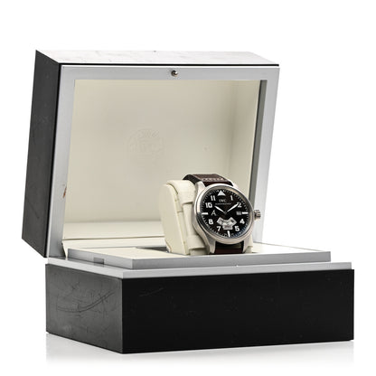IWC Stainless Steel Calfskin 44mm Pilot Automatic Watch Brown IW326104 5 of 5