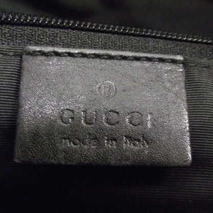 Gucci Denim Monogram Shoulder Bag Black 9 of 13