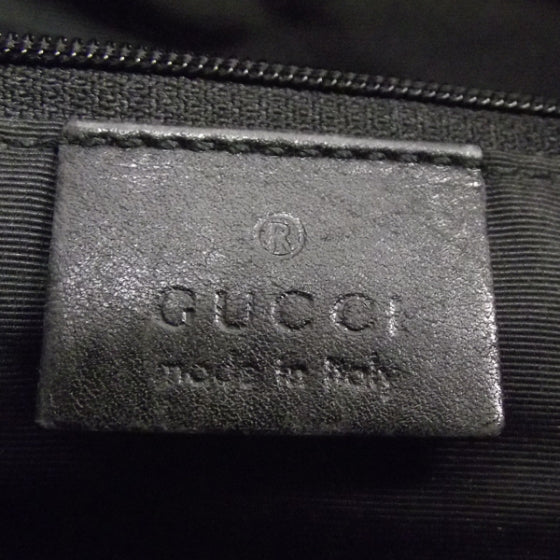 Denim Monogram Shoulder Bag Black