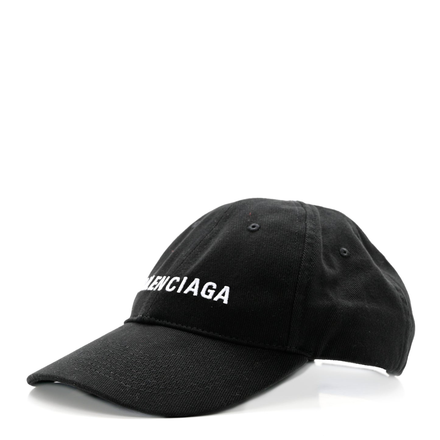Cotton Drill Logo Classic Baseball Cap 59 L Black White