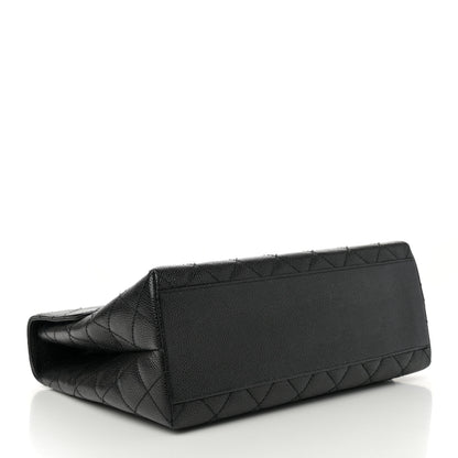 Chanel Caviar Quilted Jumbo Kelly Flap Black 4 of 10
