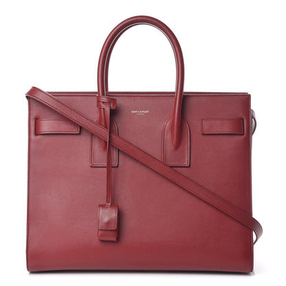Saint Laurent Calfskin Small Sac De Jour Oxblood 1 of 21