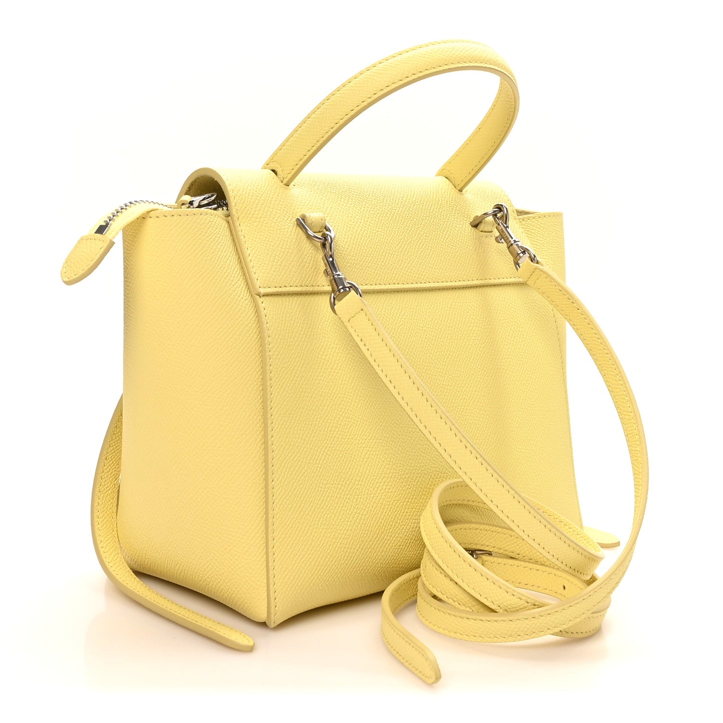 Grained Calfskin Nano Belt Bag Citrus