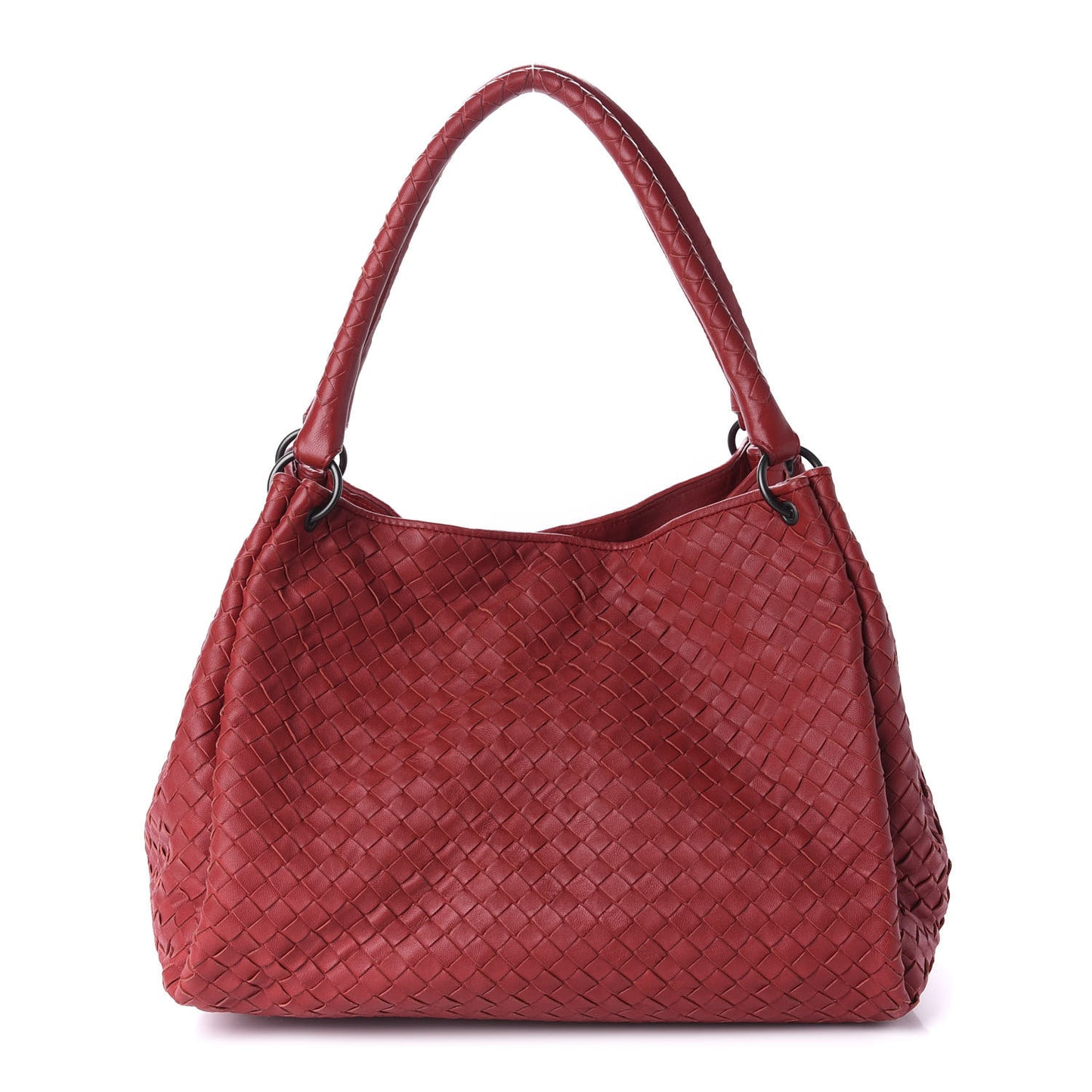 Nappa Intrecciato Parachute Bag Red
