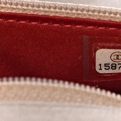 Chanel Lambskin Quilted Camellia Tri Fold Jewelry Case Red 8 of 9