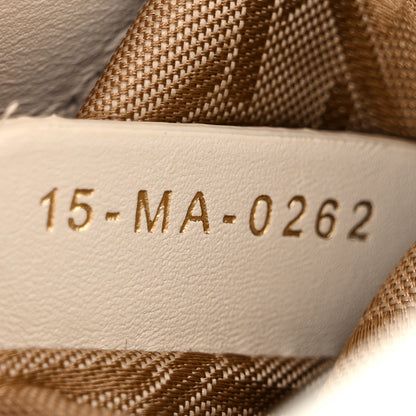 Christian Dior Lambskin Cannage Small My ABCDior Lady Dior White 7 of 13