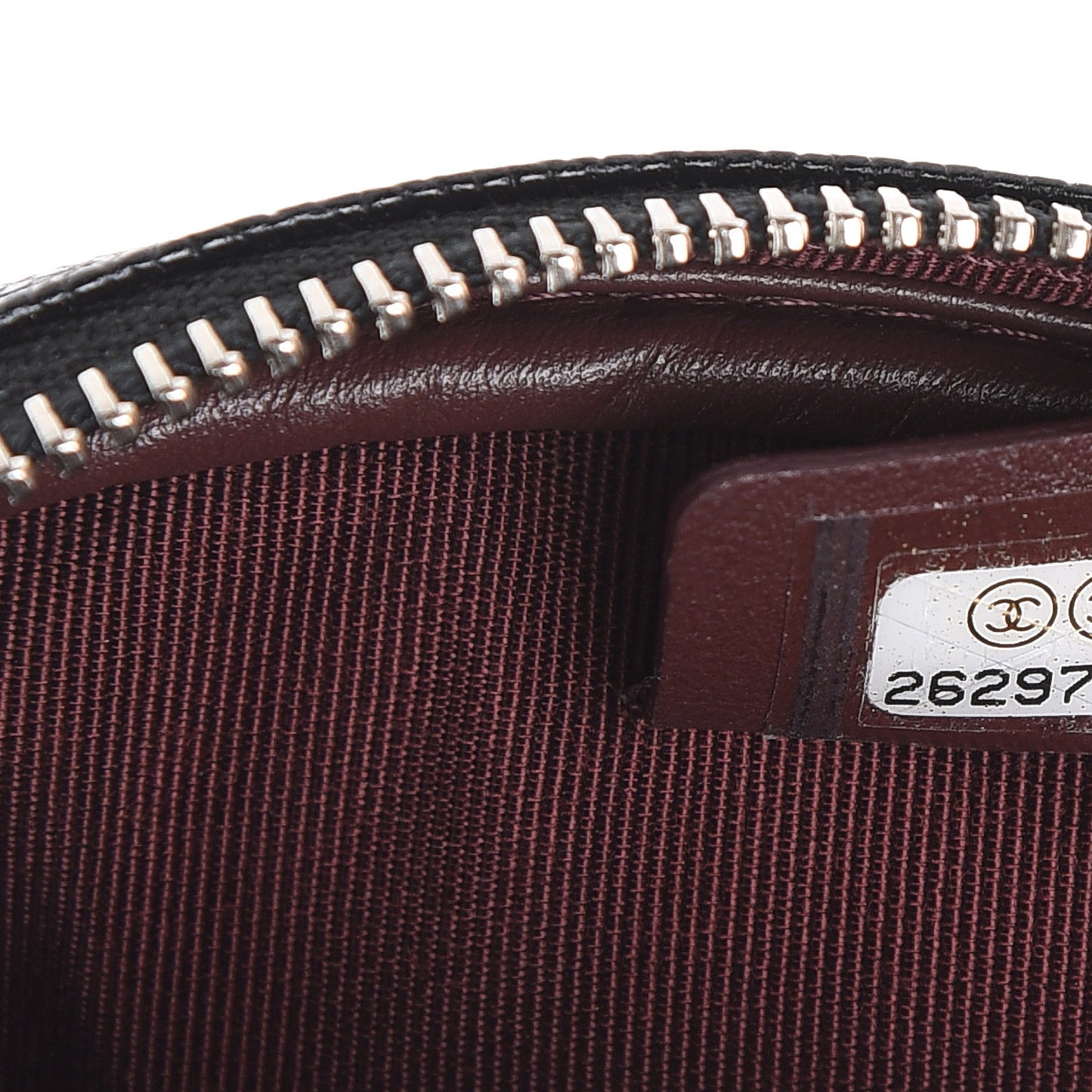 Caviar Quilted Zip Around Classic Coin Purse Black