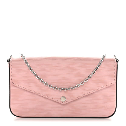Louis Vuitton Epi Pochette Felicie Rose Ballerine 1 of 13