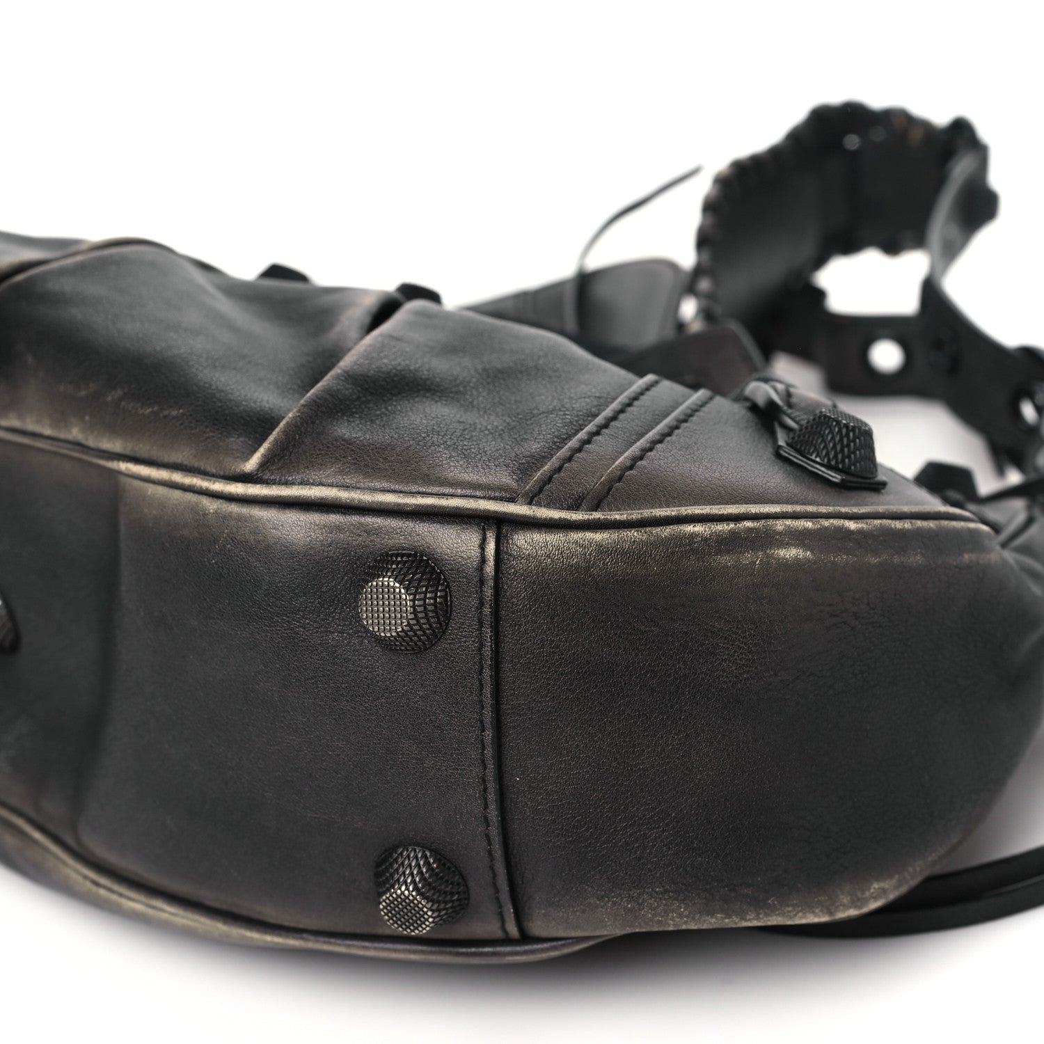 Balenciaga Used Calfskin Small Le Cagole Shoulder Bag Black 11 of 11